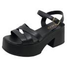 Sandália Feminina Salto Bloco Atual Elegante Social Cacci Sandália Feminina Salto Bloco Atual Elegante Social Cacci