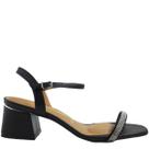 Sandália Feminina Salto Bloco Médio com Strass Vizzano 6428.130 Sandália Feminina Salto Bloco Médio com Strass Vizzano 6428.130