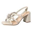 Sandália Feminina Salto Bloco Médio Maxi Flor Estilo Tanara Sandália Feminina Salto Bloco Médio Maxi Flor Estilo Tanara