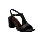 Sandália Feminina Salto Bloco Moderna Dakota Y9991 - Preto - 34