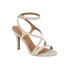 Sandália Feminina Salto Fino Tiras Cruzadas Vizzano 6249.1016 - Branco-Off - 35