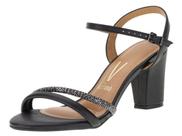Sandália Feminina Salto Grosso Vizzano Brilho - 62621009 Sandália Feminina Salto Grosso Vizzano Brilho - 62621009