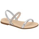 Sandália Feminina Slingback Prata Beira Rio 8507.103