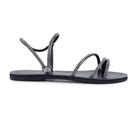 Sandália Feminina Sttern Rasteira Strass Preta - 240602