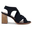Sandália Feminina Sttern Salto Alto Lycra Preta - 2389