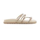 Sandalia Feminina Sua Cia Papete Strass Bege - 8354