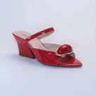 Sandália Feminina Tamanco Salto Médio Bloco 6cm Tira Fina Detalhe Pedra Luxo Moderna Elegante Confor