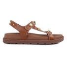 Sandália Feminina Tanara Flatform Morino Marrom - T8763