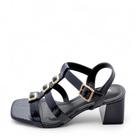 Sandália Feminina Via Marte Salto Medio REF: 171-034-01 VERNIZ GLOSSY