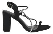 Sandalia Feminina Via Marte Salto Nobuck Strass 142-001