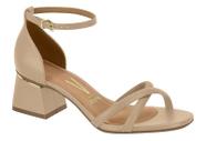 Sandália feminina vizzano 6428.131 salto bloco 4,5 cm altura