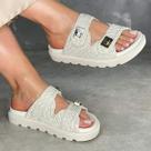 Sandália Feminina Vizzano Flatform Estilo Estilosa Tecido Tramada Sandália Feminina Vizzano Flatform Estilo Estilosa Tecido Tramada