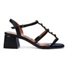 Sandália Feminina Vizzano Preto Salto Bloco Beleza e Estilo -