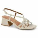 Sandália Feminina Vizzano Salto Baixo Grosso Casual Fivela Ajuste Confortável Original -