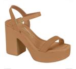 Sandália Feminina Vizzano Salto Plataforma Conforto 6541100 Sandália Feminina Vizzano Salto Plataforma Conforto 6541100