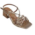 Sandália Feminino Metalizado Salto Bloco Vizzano 616 Sandália Feminino Metalizado Salto Bloco Vizzano 616