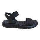 Sandalia Feminino Modare Casual Ultraconforto Calce Fácil Elástico Superleve 7222.105 Preto