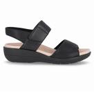 Sandalia Feminino Piccadilly Anabela Fascite Conforto 239016 Preto