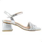 Sandália Feminino Vizzano Metalizado Premium Prata