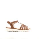 Sandália Flat Conforto Couro