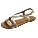 Sandália Flat Couro de Carneiro Glacê