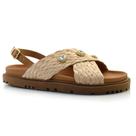 Sandália Flat de Couro Feminina Suzzara 1009-1446