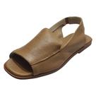 Sandália Flat Florença Couro Whisky