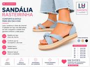 Sandália Flat Form Feminino modelo avarca Sola Alta Conforto