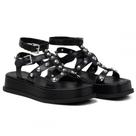 Sandália Flat Form KRN Shoes Conforto Fecho Fivela Costura Reforçada