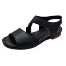 Sandália Flat Soft Couro de Carneiro Preto