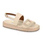 Sandália Flatform Casual Creme Vizzano 6506129