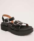 Sandália Flatform Feminina Fivela-64060