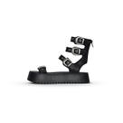 Sandália Flatform Feminina Fivelas Preto Sandália Flatform Feminina Fivelas Preto