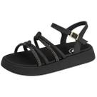 Sandália Flatform Infantil Menina Tira Strass Molekinha Sandália Flatform Infantil Menina Tira Strass Molekinha