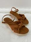 Sandália Flatform Marrom Camurça