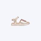 Sandália Flatform Metalizada Dourada Infantil Feminina Pampili 742030000 Dourado
