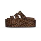 Sandália Flatform Onça Feminina