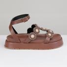 Sandália Flatform Pedraria Feminina Strass Sandália Flatform Pedraria Feminina Strass