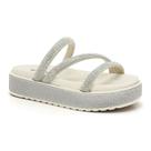 Sandália Flatform Ramarim com strass