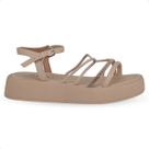 Sandália Flatform Strass Brilho Ramarim 23-39203