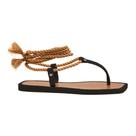 Sandália Flip Flop de Amarração Feminina Ultra Conforto São Francisco Preto