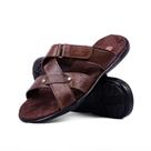 Sandália Franciscana Masculina em material sintético chinelo com Calce Fácil e Anti Estresse