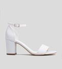 Sandália Gisele Noiva CBK Velvet Branco