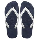 Sandália Havaianas 6 pares Color Mix Azul Escuro e Branco 45/46