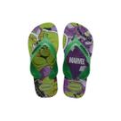 Sandália Havaianas Chinelo Kids Max Marvel Verde Patria