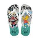 Sandália Havaianas Chinelo Top Simpsons Bege Palha Sandália Havaianas Chinelo Top Simpsons Bege Palha