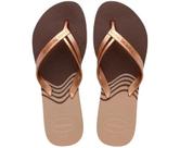 Sandália Havaianas Elegance Print - Café