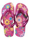 Sandália Havaianas Infantil Kids Flores Rosa Flux Sandália Havaianas Infantil Kids Flores Rosa Flux