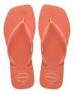 Sandália Havaianas Slim Square Logo Pop Up - Rosa Clay