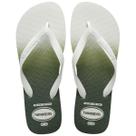 Sandalia havaianas top basic 26.27 branco.branco.verde 37.38